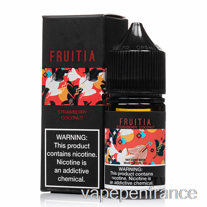 Fraise Noix De Coco - Sels De Fruitia - Stylo Vape 30ml 35mg